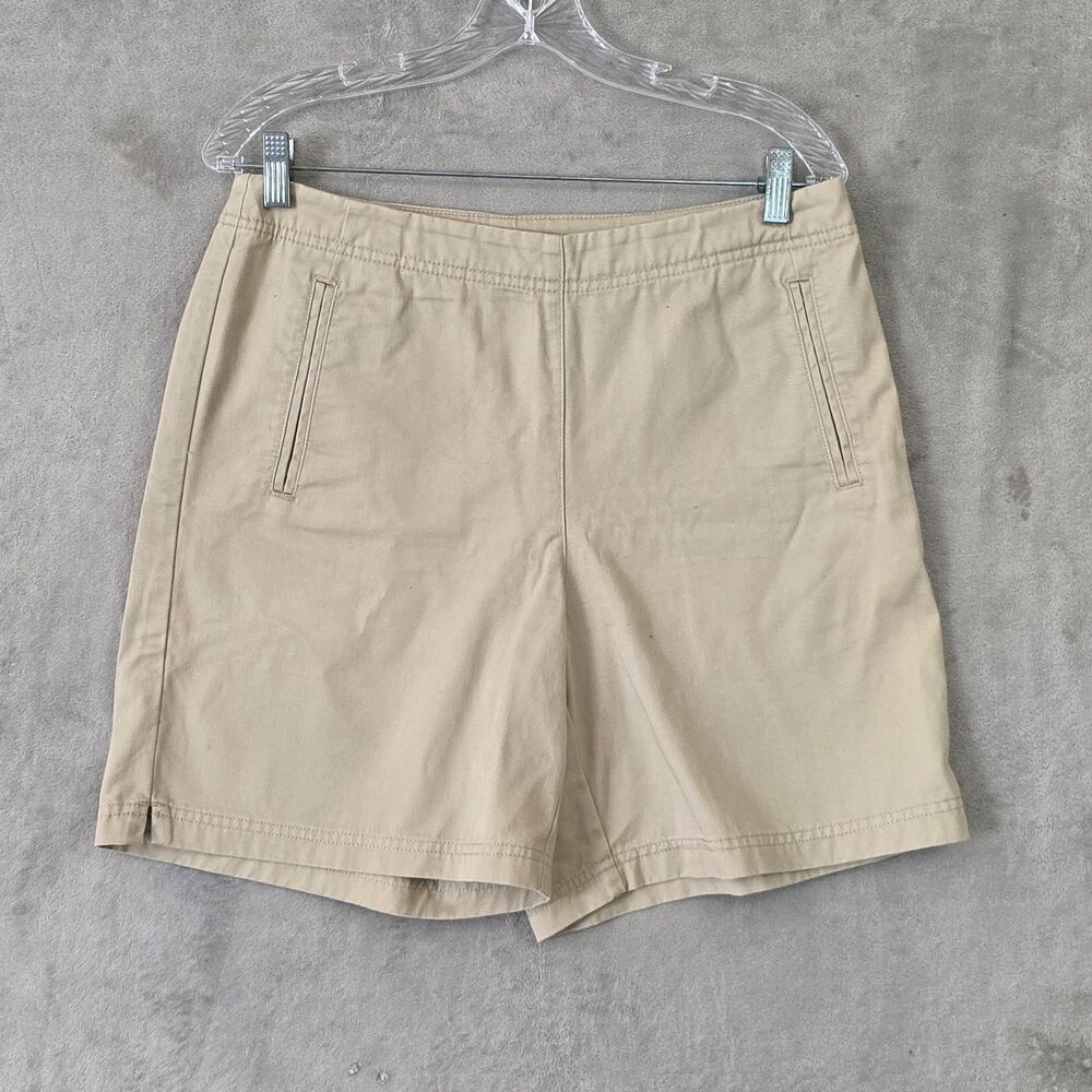 Izod Womens Khaki Bermuda Shorts Sz 10